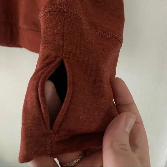 Old Navy XXL Cowlneck Cropped Pullover New Rust Athleisure Activewear Sporty - Picture 9 of 16